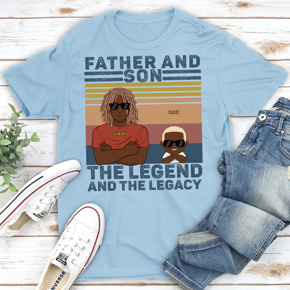 Father And Son Best Friends For Life - Personalized Custom Shirt - Image 3