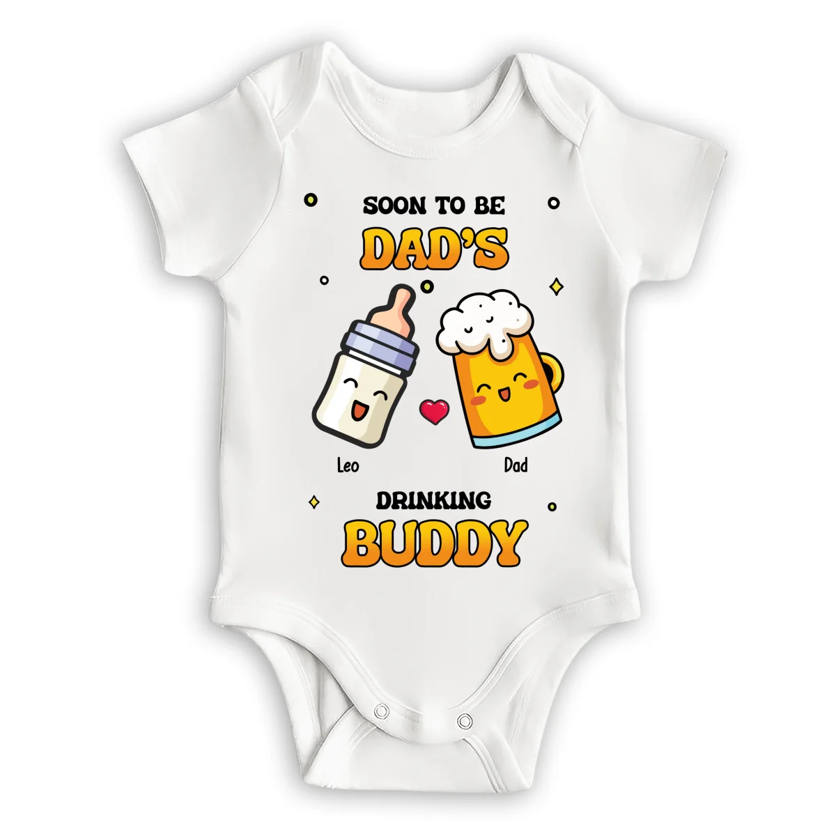 Father Buddy - Personalized Custom Baby Onesie - Image 6