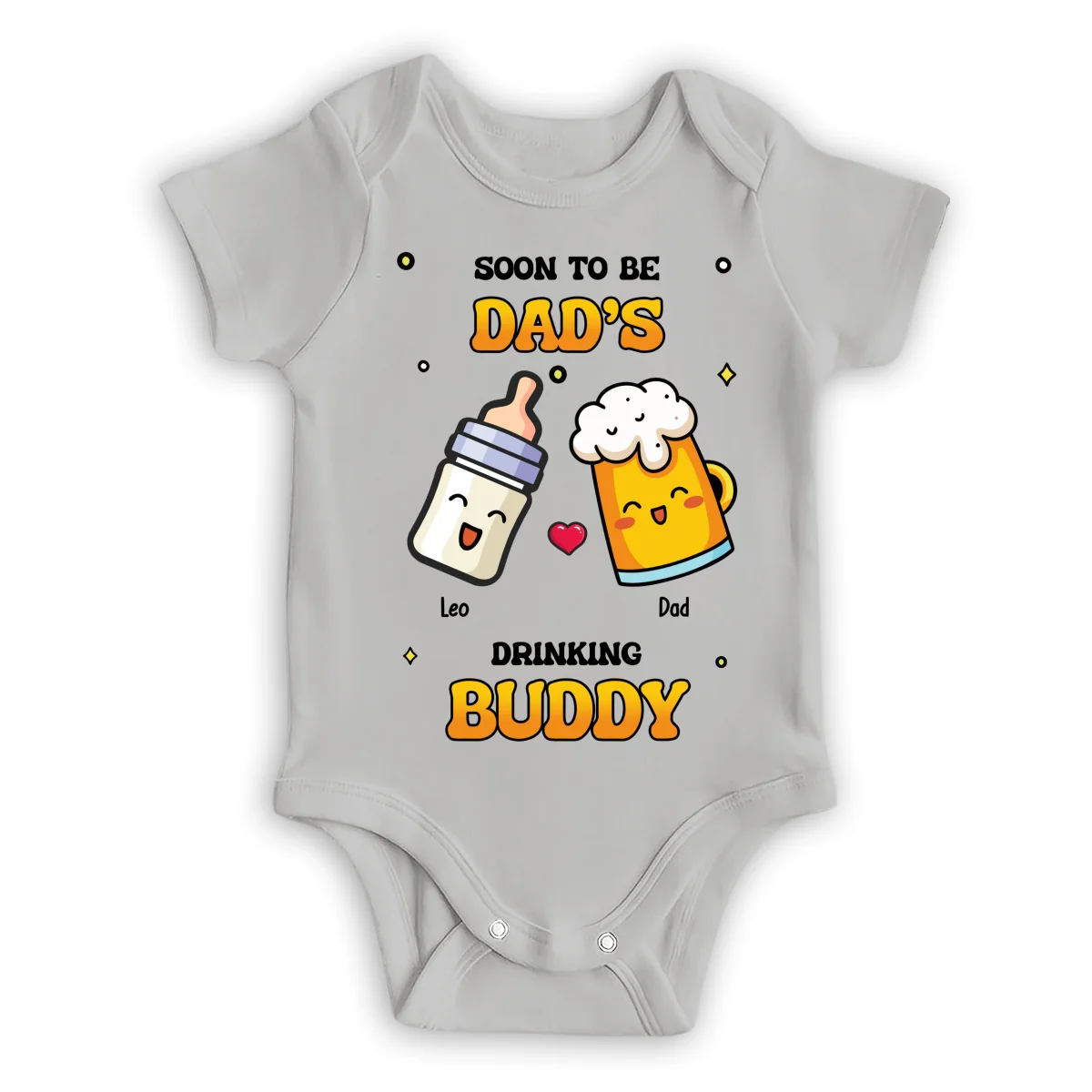 Father Buddy - Personalized Custom Baby Onesie - Image 7