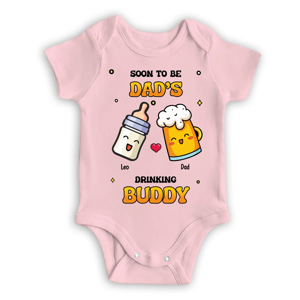 Father Buddy - Personalized Custom Baby Onesie - Image 9