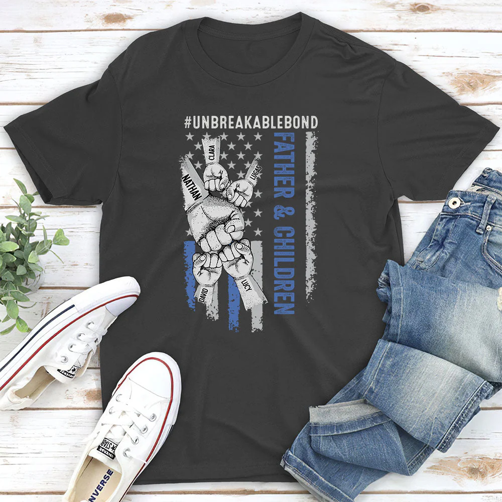 Father Son Unbreakable Bond 1st Version - Personalized Custom Shirt - Image 12