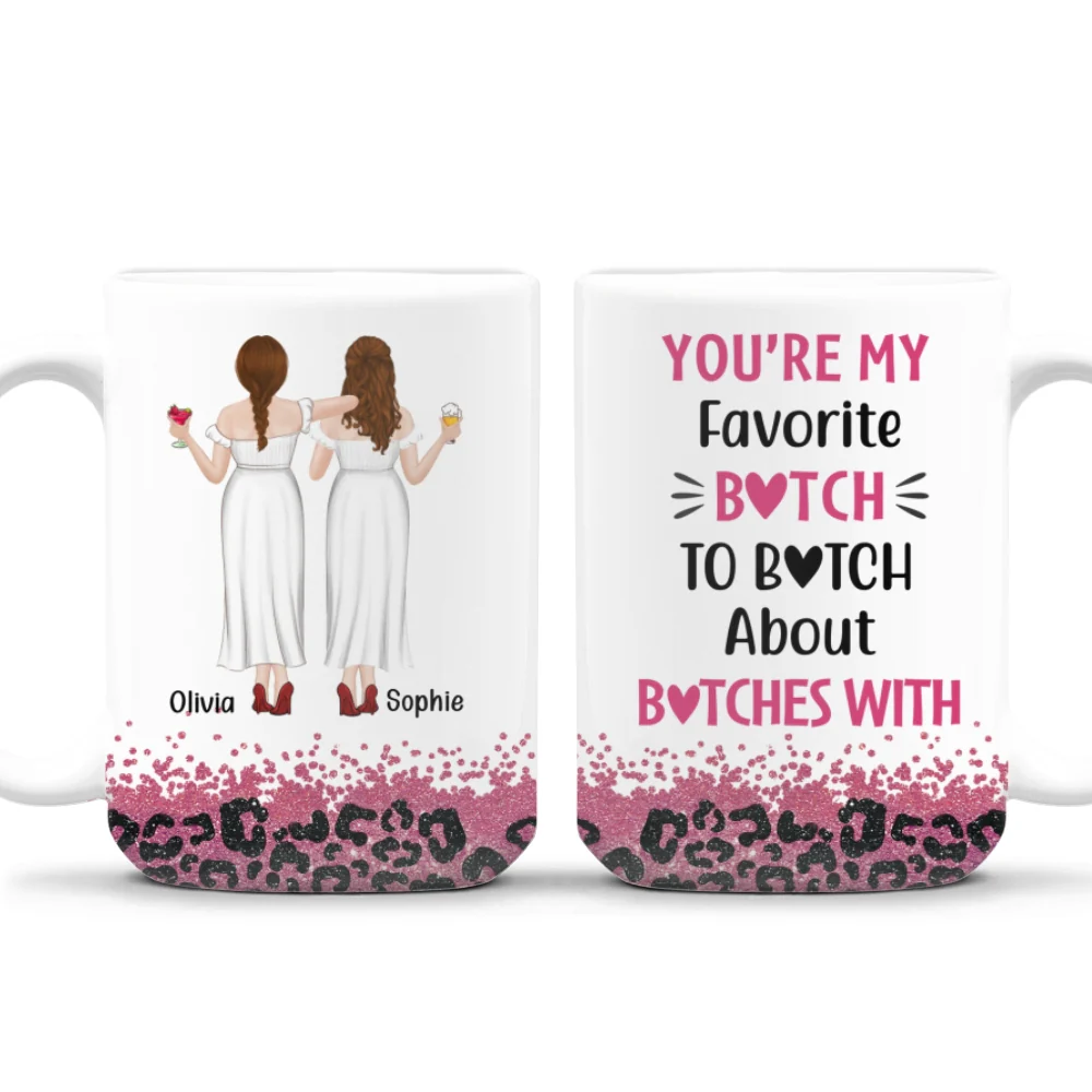 Favorite Bestie - Personalized Custom Coffee Mug - Image 6
