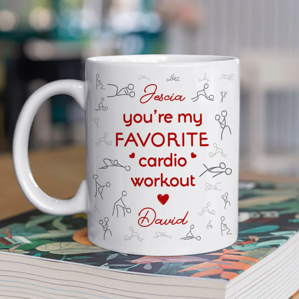 Favorite Cardio Workout - Personalized Custom Coffee Mug - Image 3