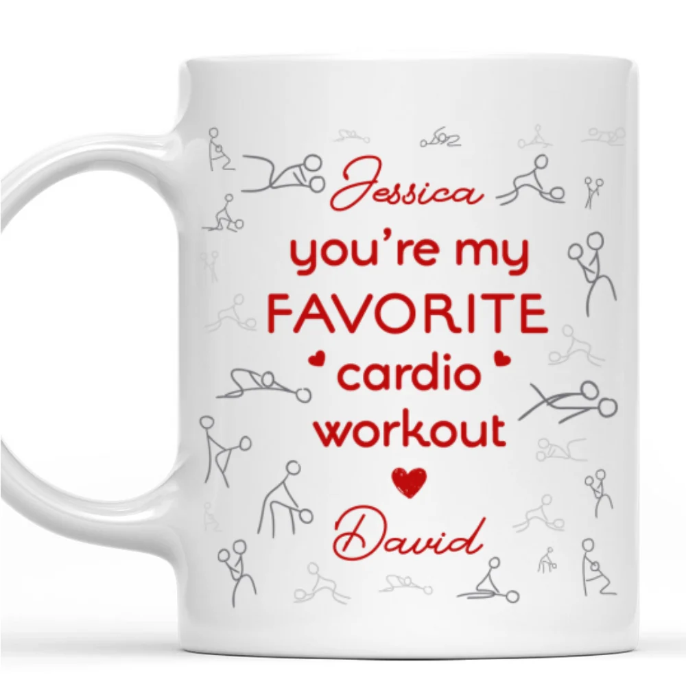 Favorite Cardio Workout - Personalized Custom Coffee Mug - Image 7