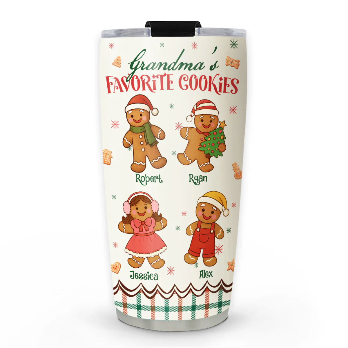 Favorite Cookies Of Grandma - Personalized Custom Tumbler
