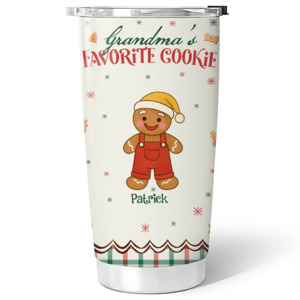Favorite Cookies Of Grandma - Personalized Custom Tumbler - Image 6
