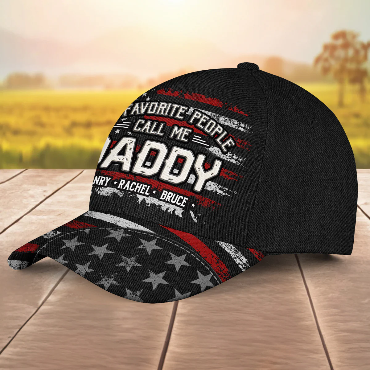 Favorite People - Personalized Custom Classic Cap - Image 3