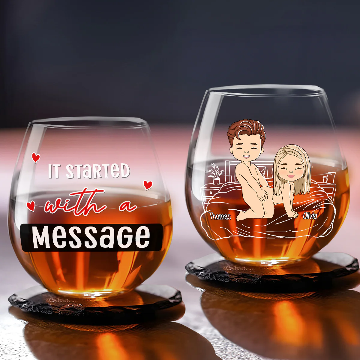 Favorite Thing - Personalized Custom Wine Glass - Image 4