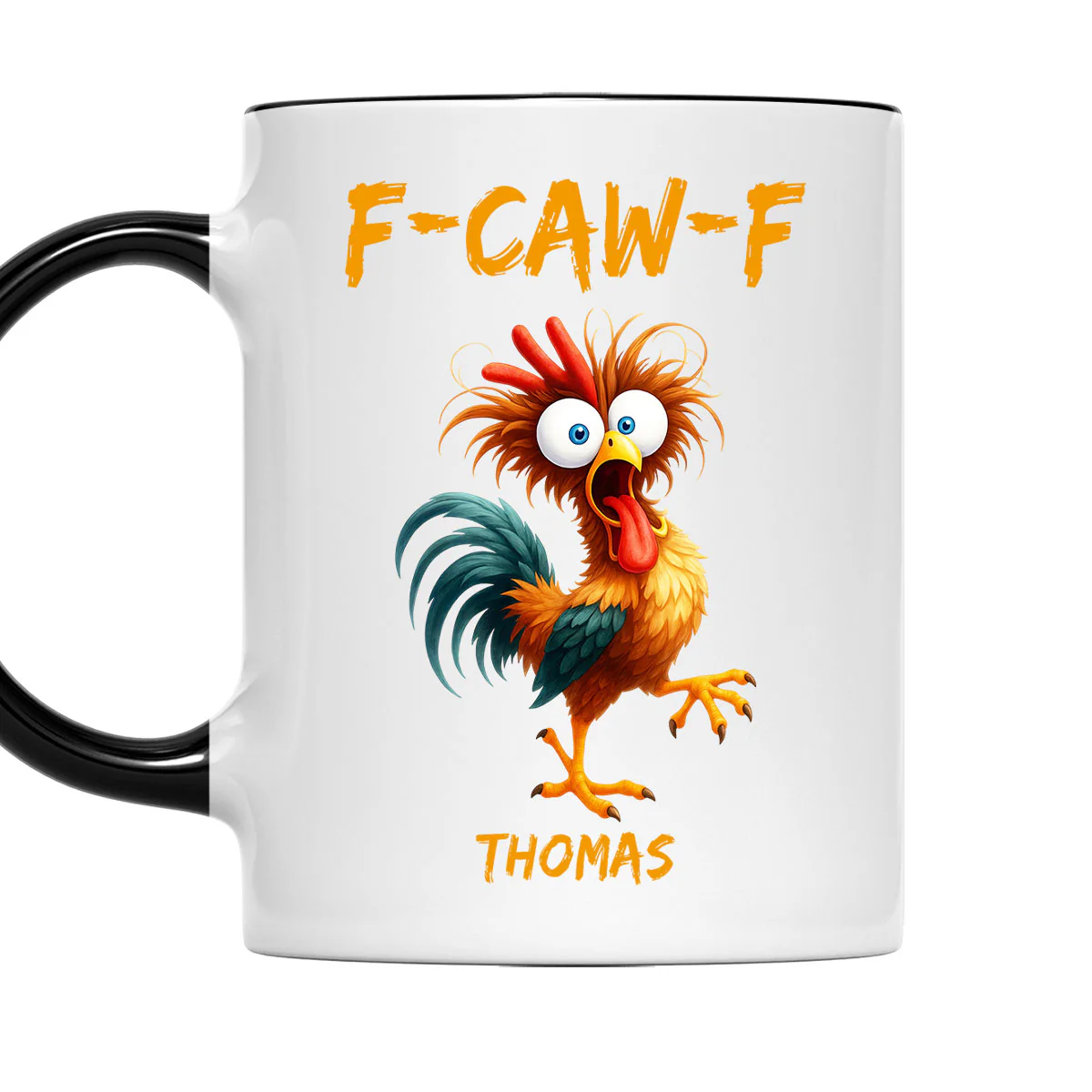 FCAWF Chicken Humor - Personalized Custom Accent Mug