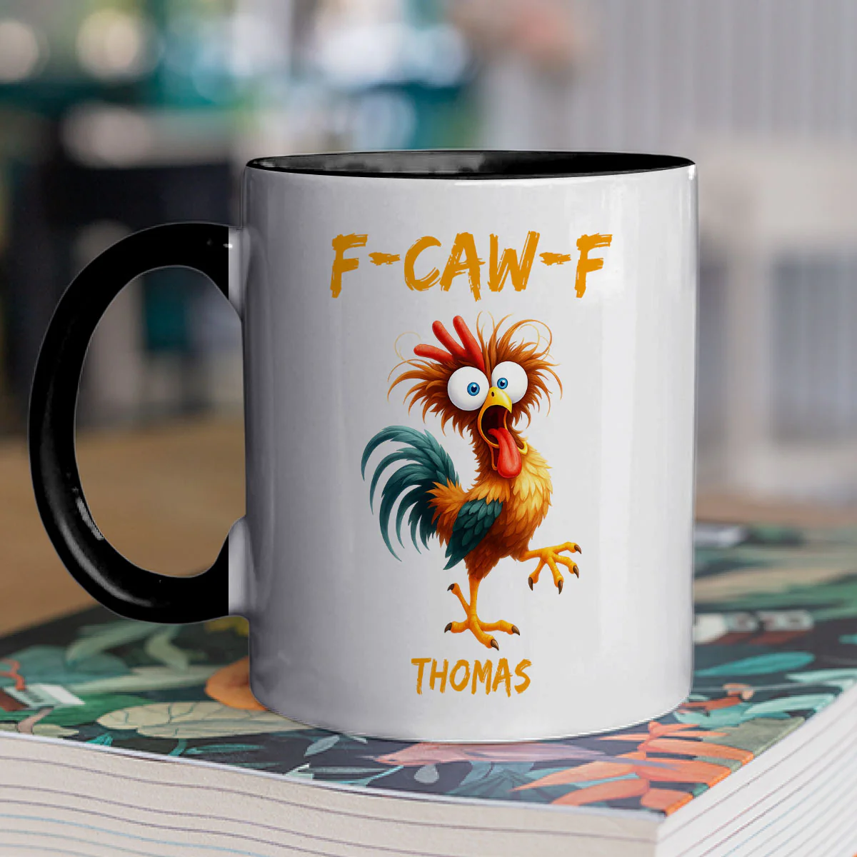 FCAWF Chicken Humor - Personalized Custom Accent Mug - Image 2