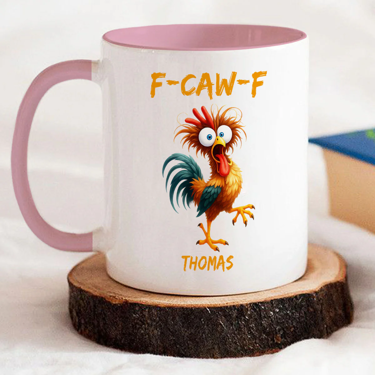 FCAWF Chicken Humor - Personalized Custom Accent Mug - Image 4
