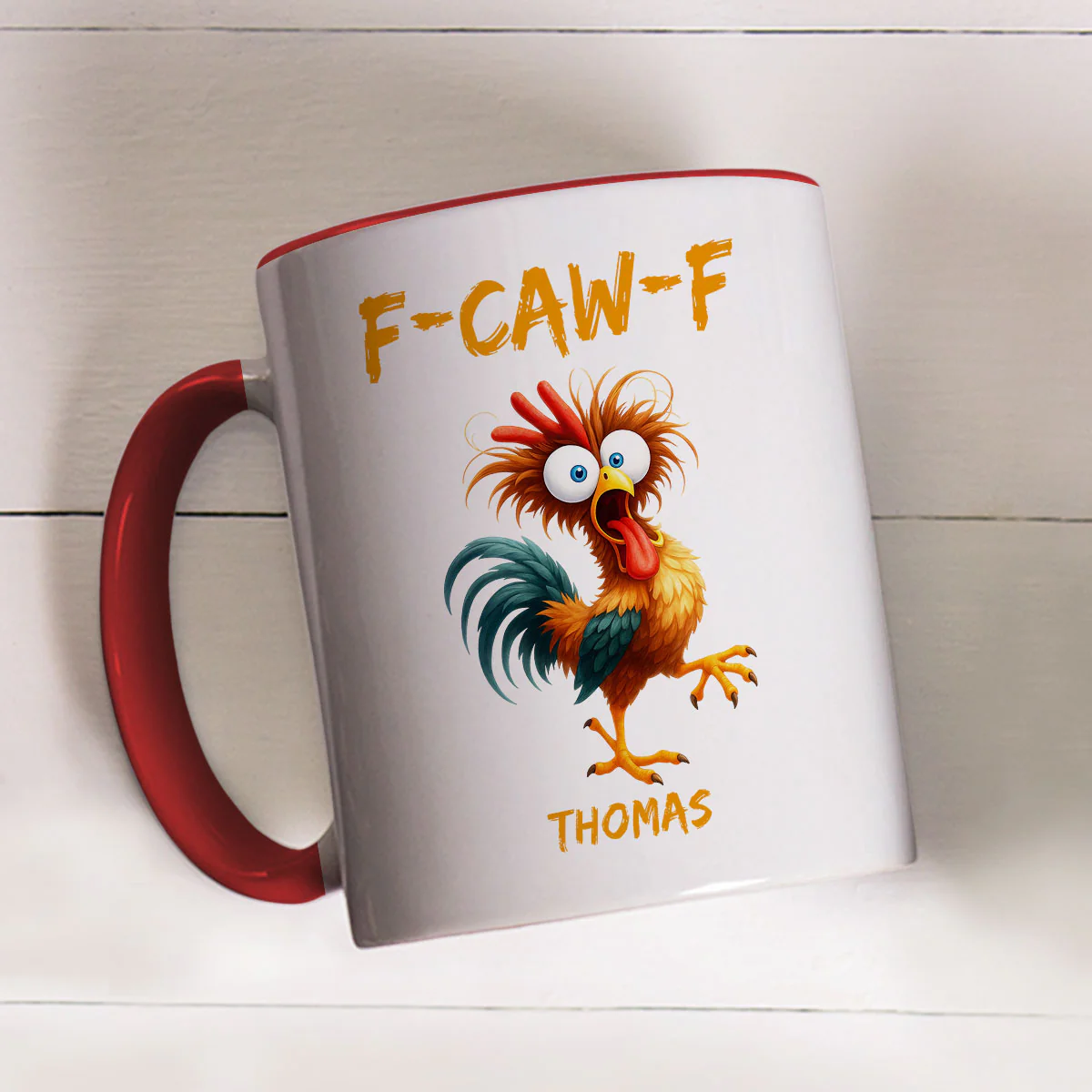 FCAWF Chicken Humor - Personalized Custom Accent Mug - Image 5