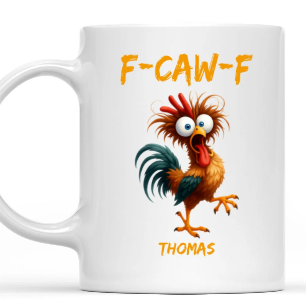 FCAWF Chicken Humor - Personalized Custom Coffee Mug - Image 8