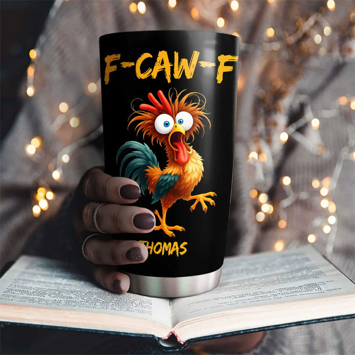 FCAWF Chicken Humor - Personalized Custom Tumbler - Image 3