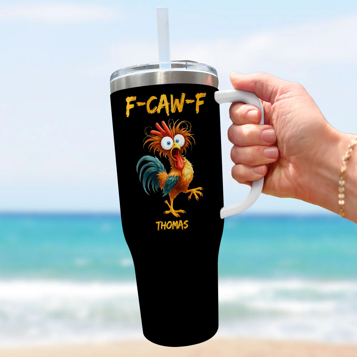 FCAWF Chicken Humor - Personalized Custom Tumbler - Image 9