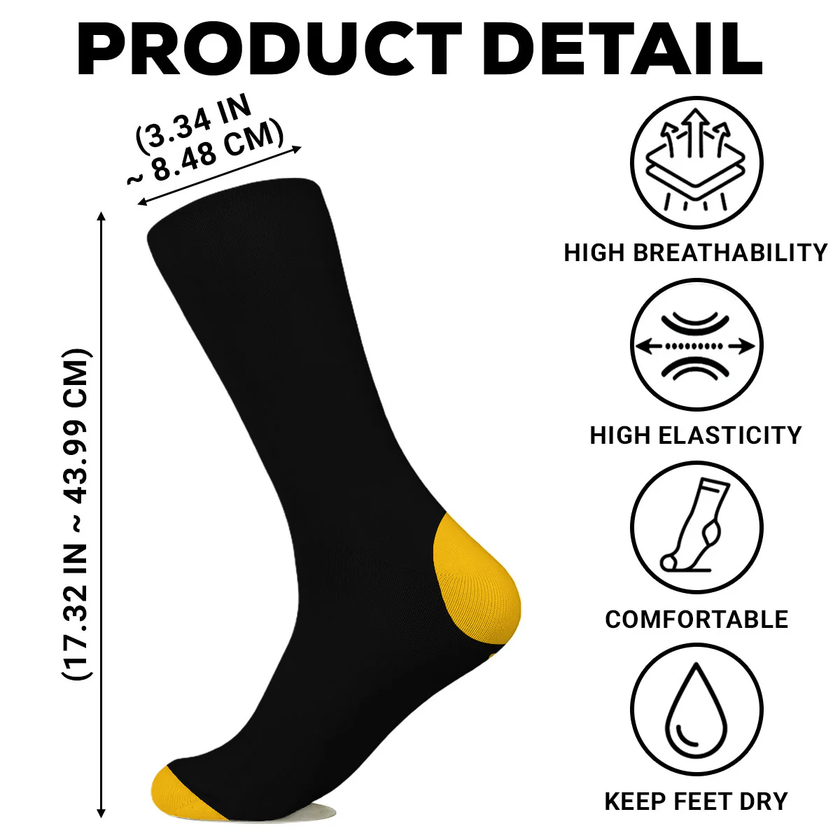 FCAWF Funny Gift For Coworkers Friends - Personalized Custom Crew Socks - Image 7