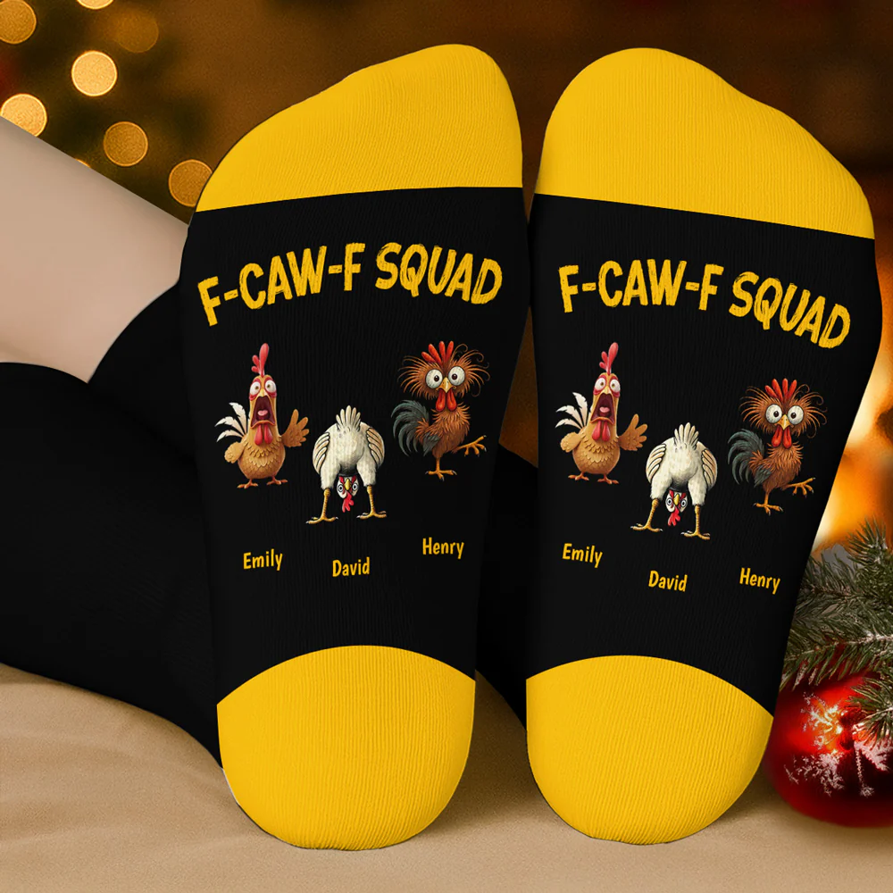 FCAWF Squad - Personalized Custom Crew Socks - Image 4
