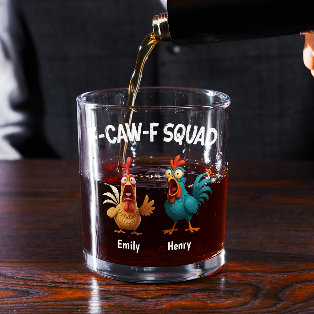 FCAWF Squad - Personalized Custom Whiskey Glass - Image 3