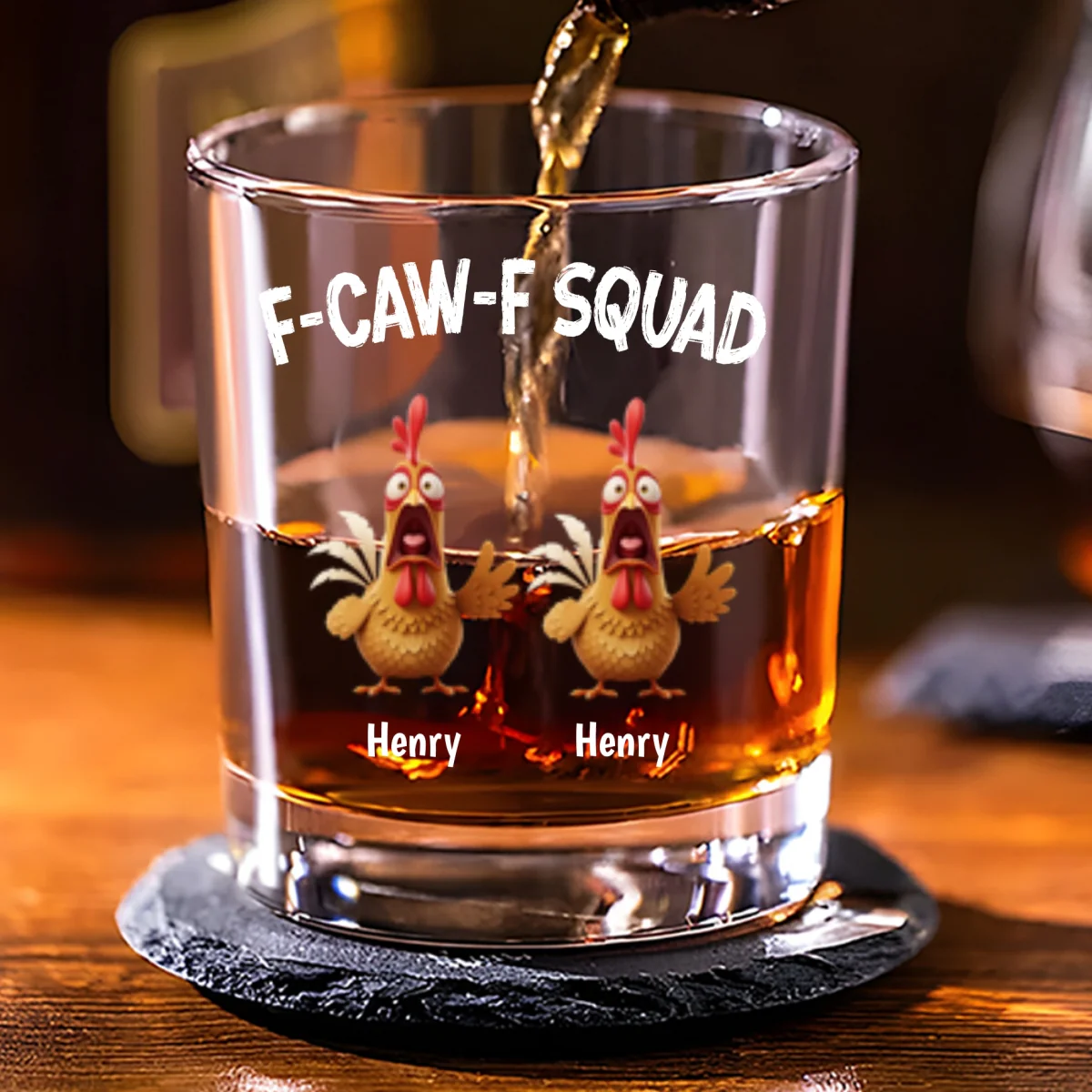 FCAWF Squad - Personalized Custom Whiskey Glass - Image 7