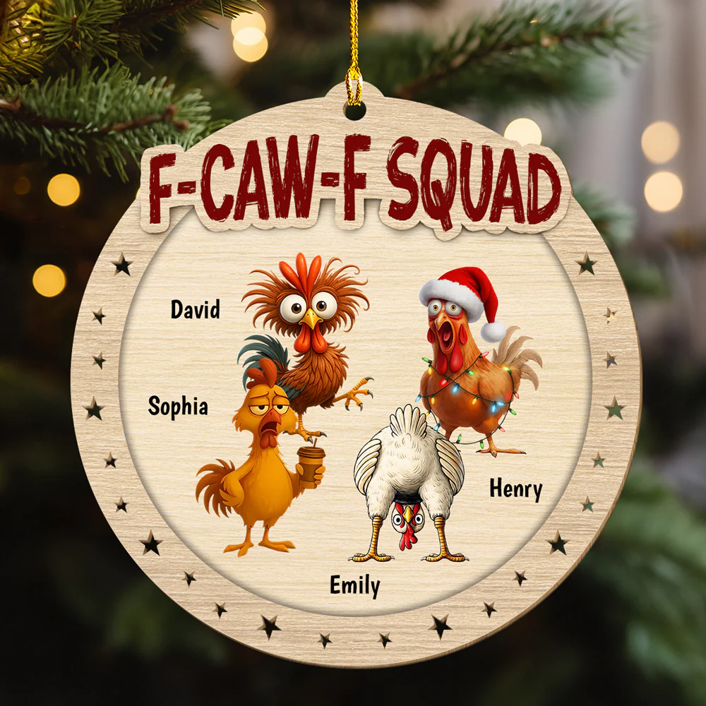 FCAWF Squad - Personalized Custom Wood Ornament