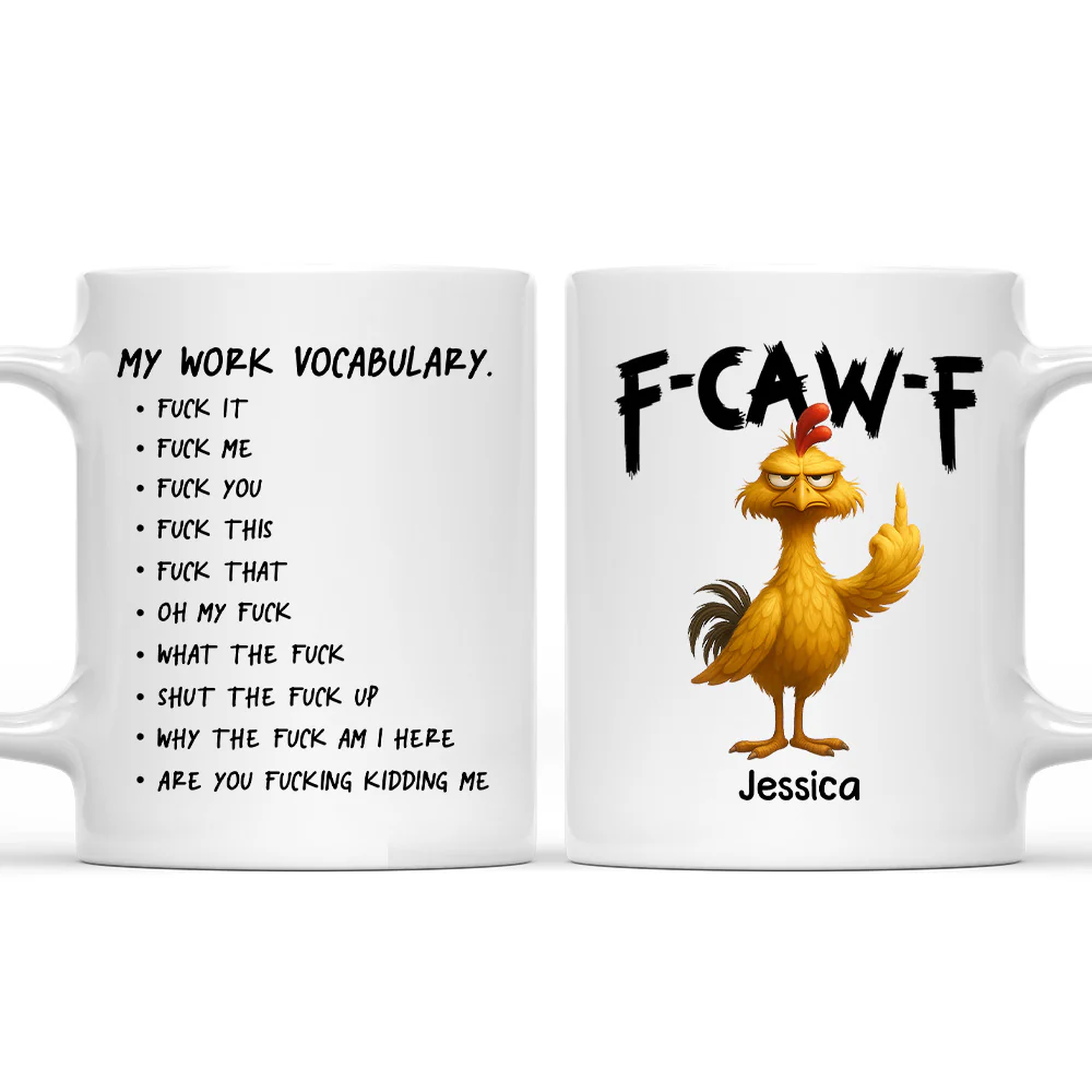 FCAWF Work Vocabulary - Personalized Custom Coffee Mug - Image 2