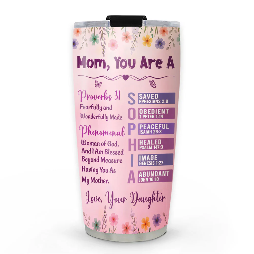 Fearfully And Wonderfully Made - Personalized Custom Tumbler