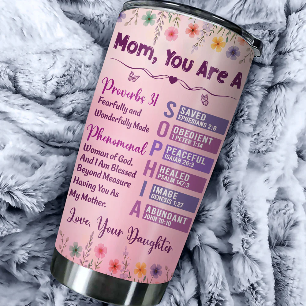 Fearfully And Wonderfully Made - Personalized Custom Tumbler - Image 3