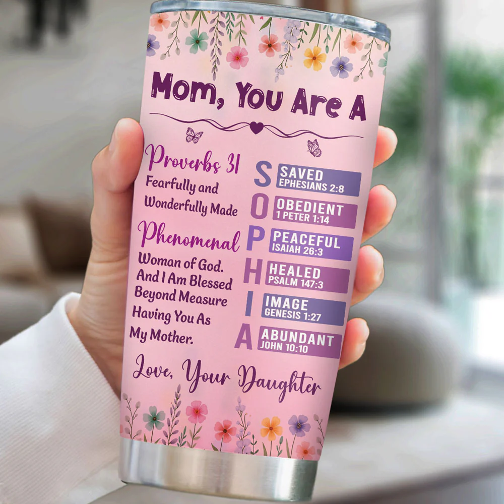 Fearfully And Wonderfully Made - Personalized Custom Tumbler - Image 4