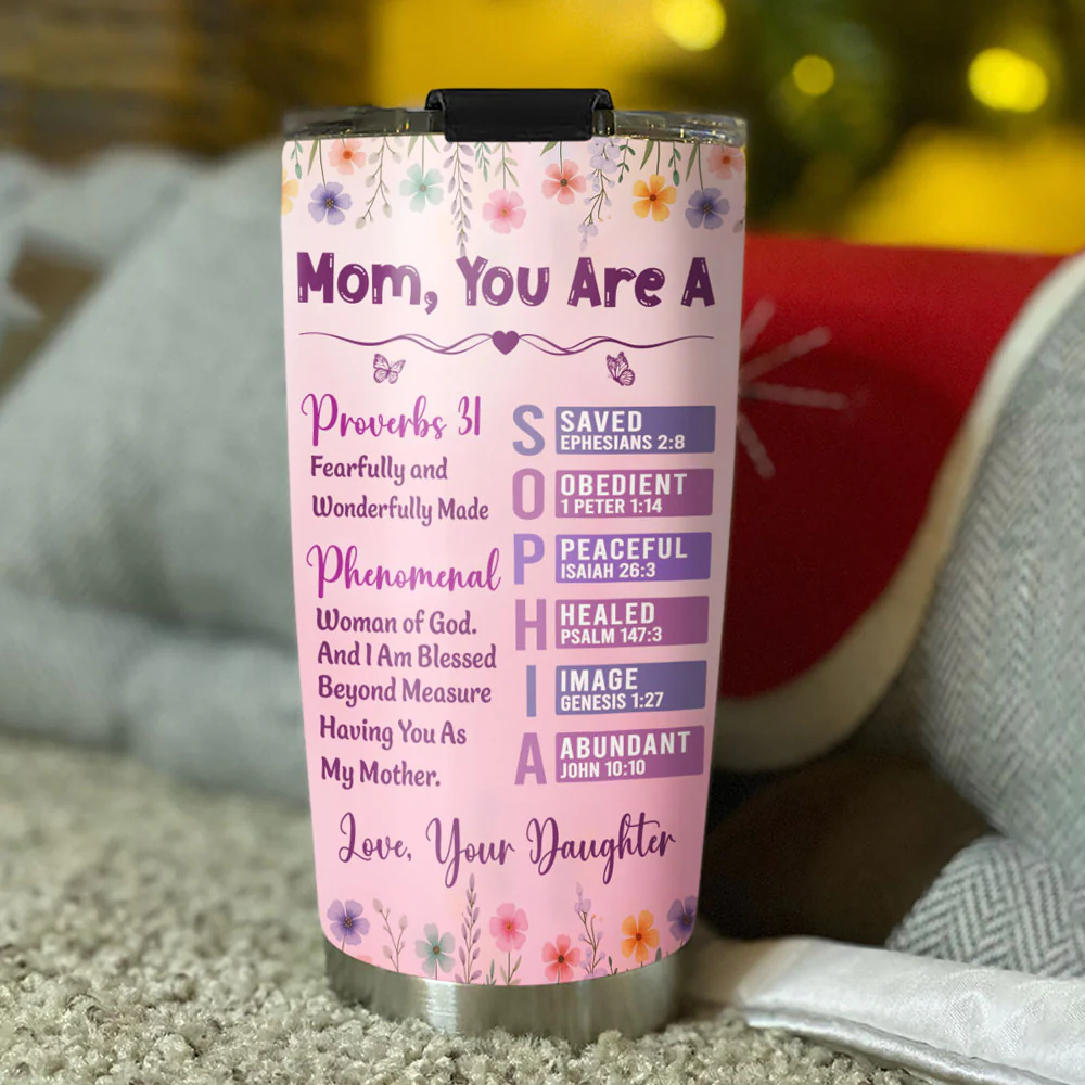 Fearfully And Wonderfully Made - Personalized Custom Tumbler - Image 5