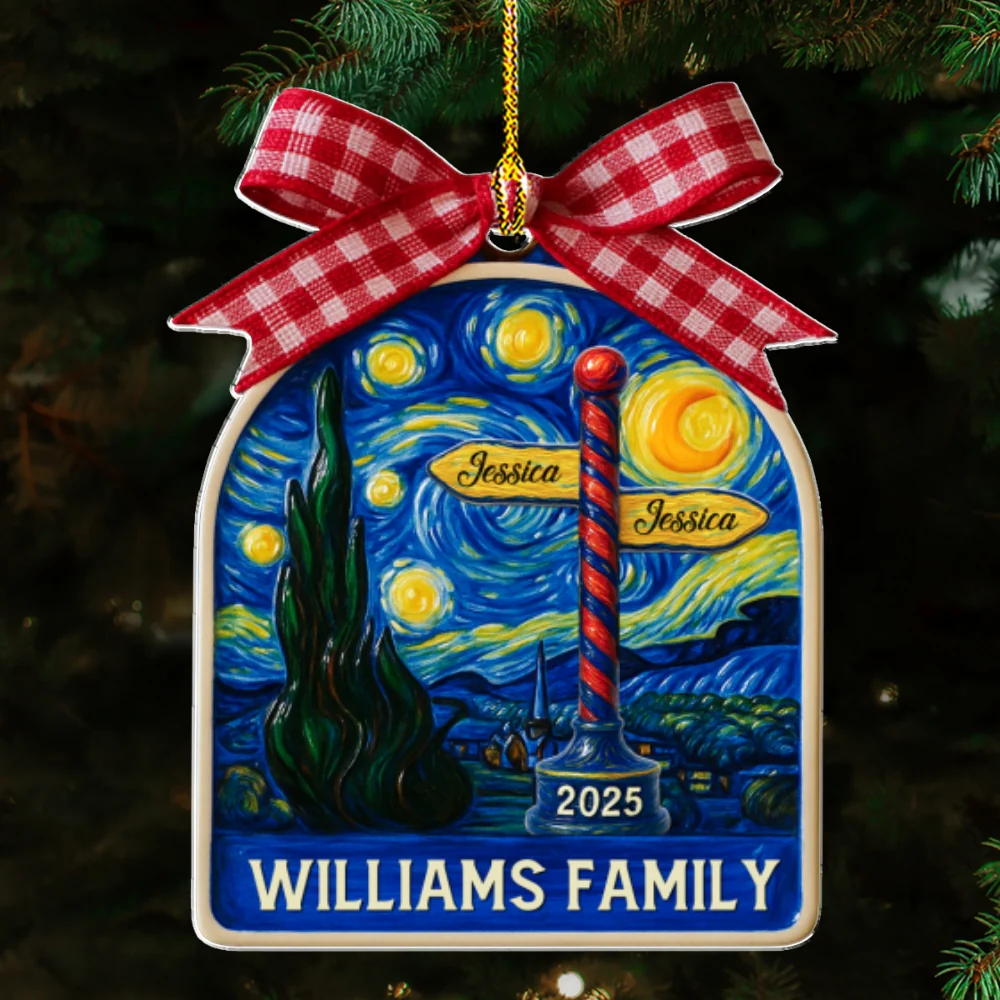 Festive Family Nights - Personalized Custom Acrylic Ornament - Image 7