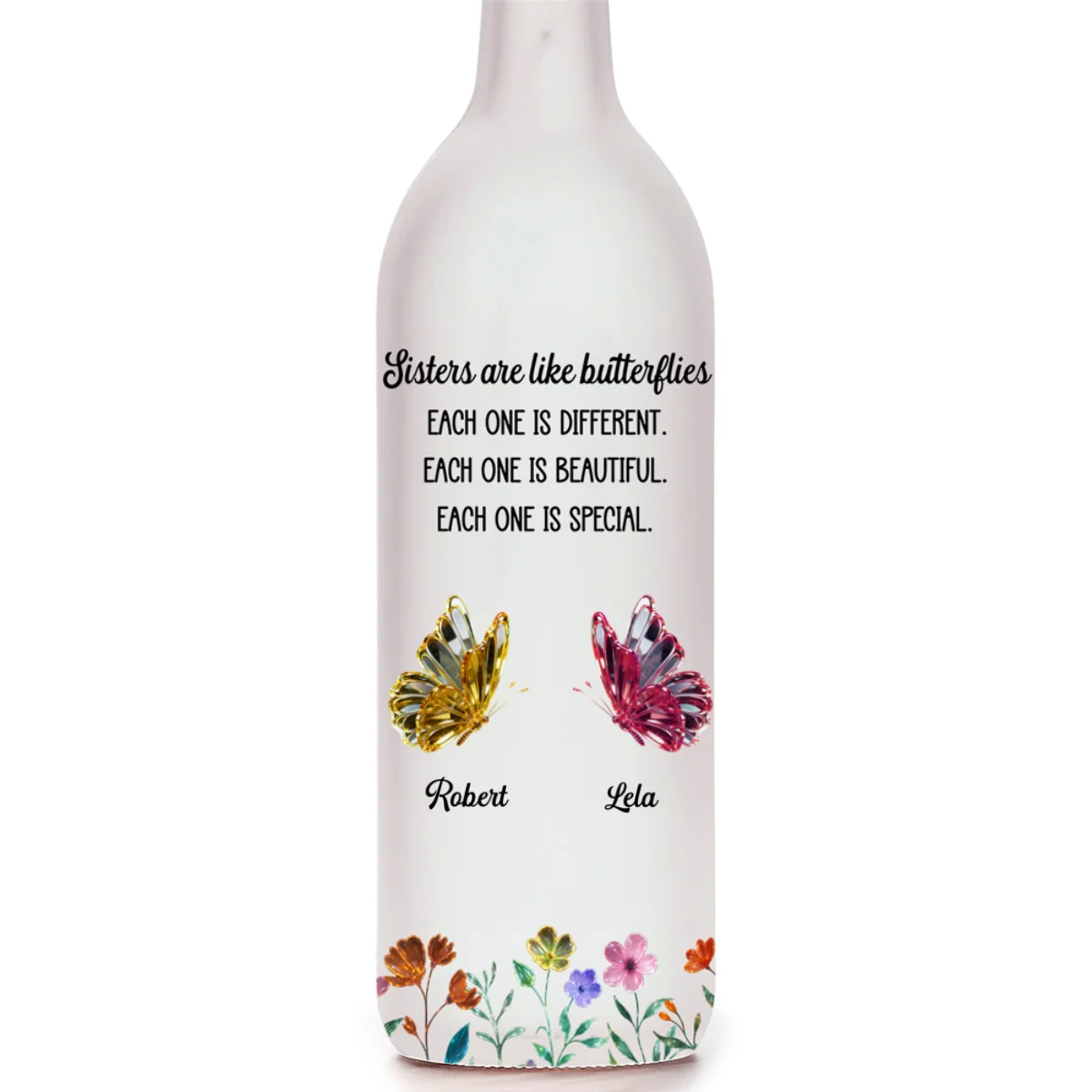 Festive Sister Love - Personalized Custom Bottle Lamp - Image 7