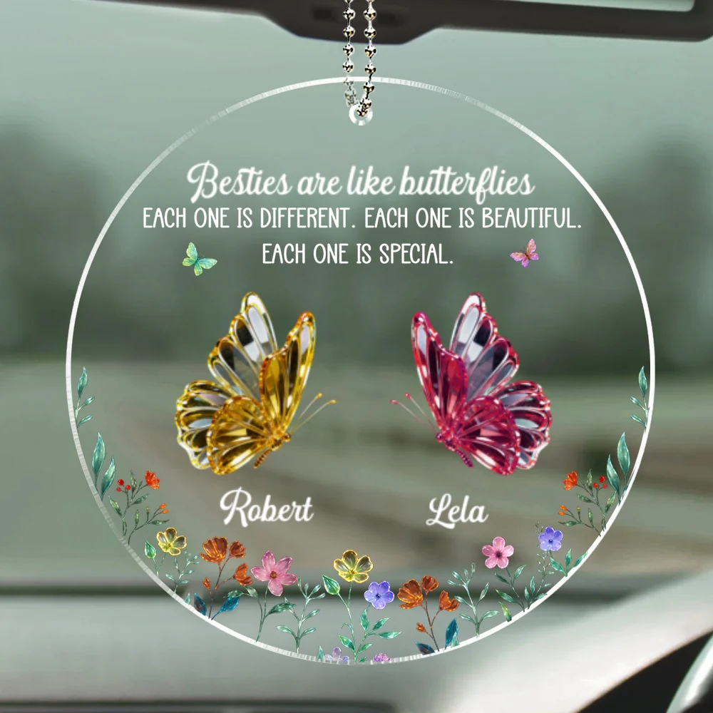 Festive Sister Love - Personalized Custom Car Ornament - Image 5
