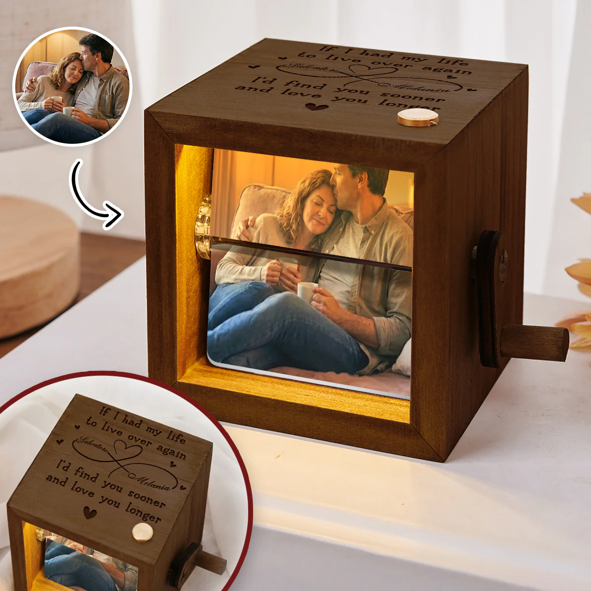 Find You Sooner - Personalized Custom Photo Flipbook Animation Box