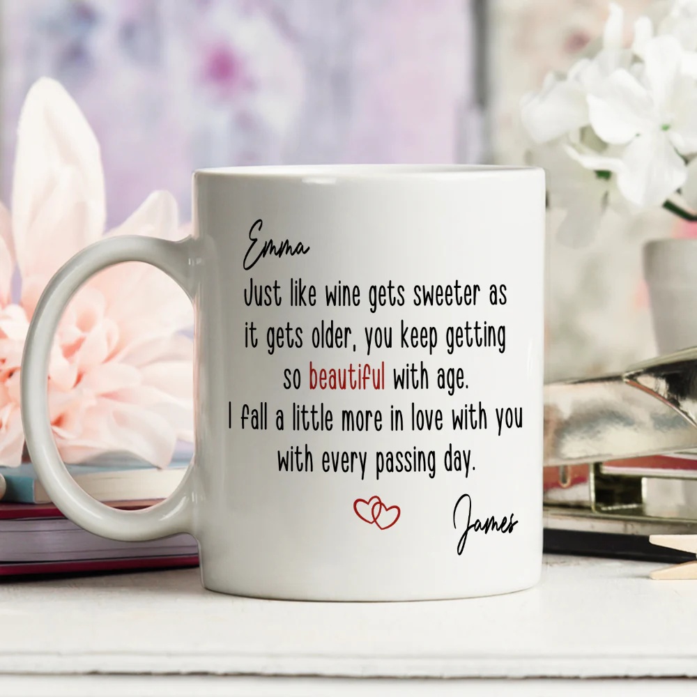 Fine Like Wine - Personalized Custom Coffee Mug - Image 4