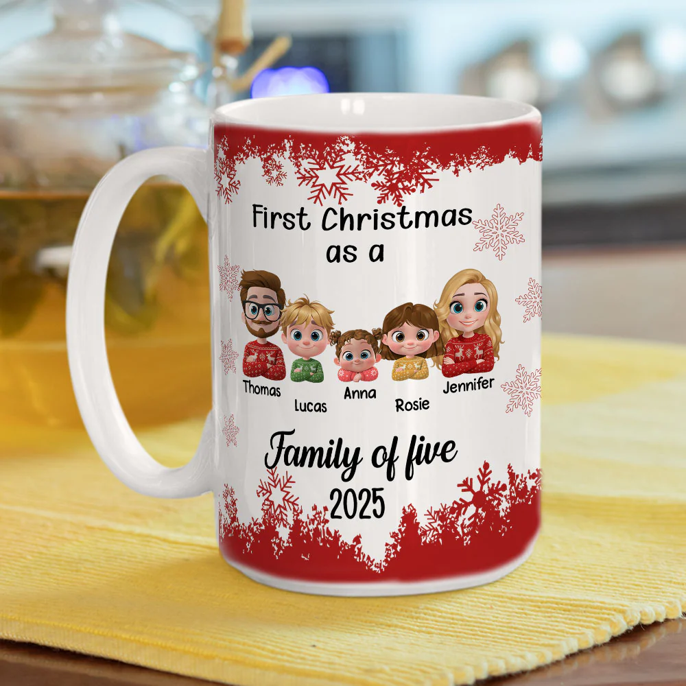 First Christmas Gift - Personalized Custom Coffee Mug - Image 3