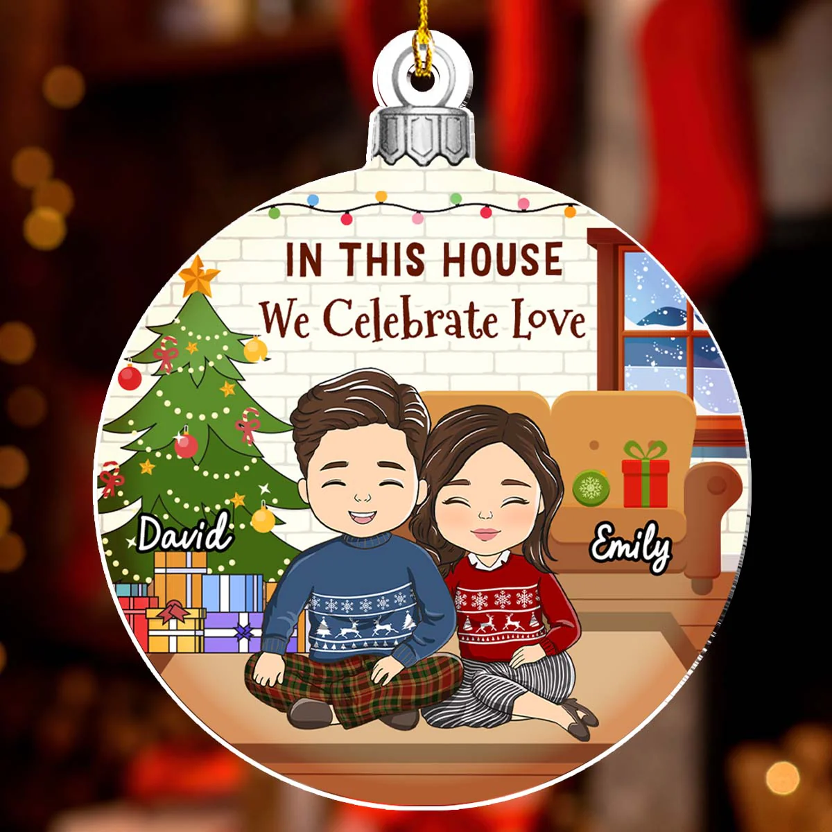 First Christmas In Our New Home 2024 - Personalized Custom Acrylic Ornament - Image 2