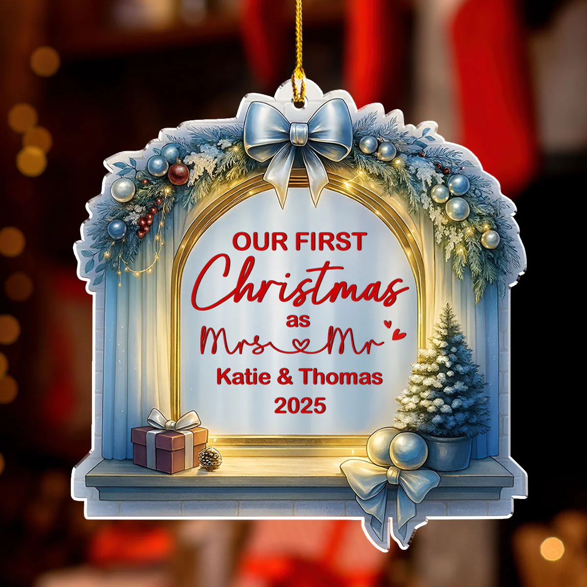 First Christmas - Personalized Custom Acrylic Ornament - Image 2