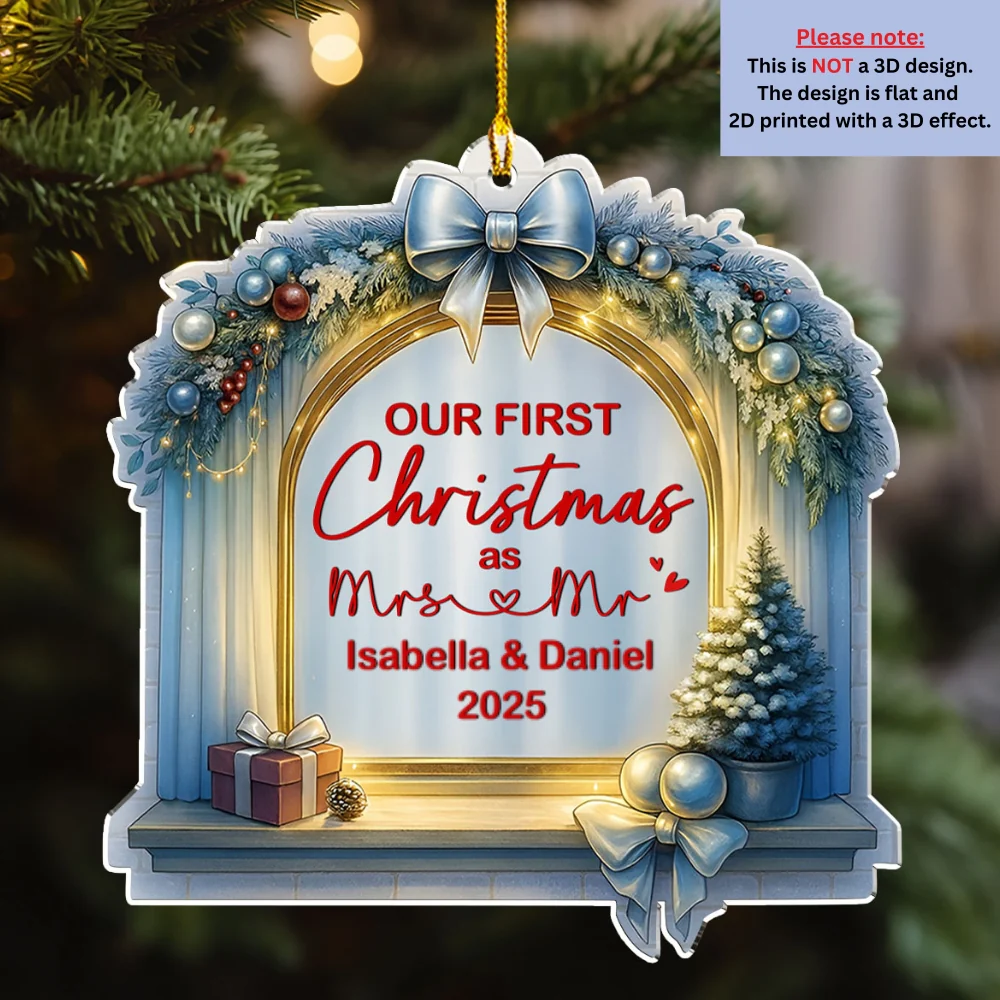 First Christmas - Personalized Custom Acrylic Ornament - Image 6