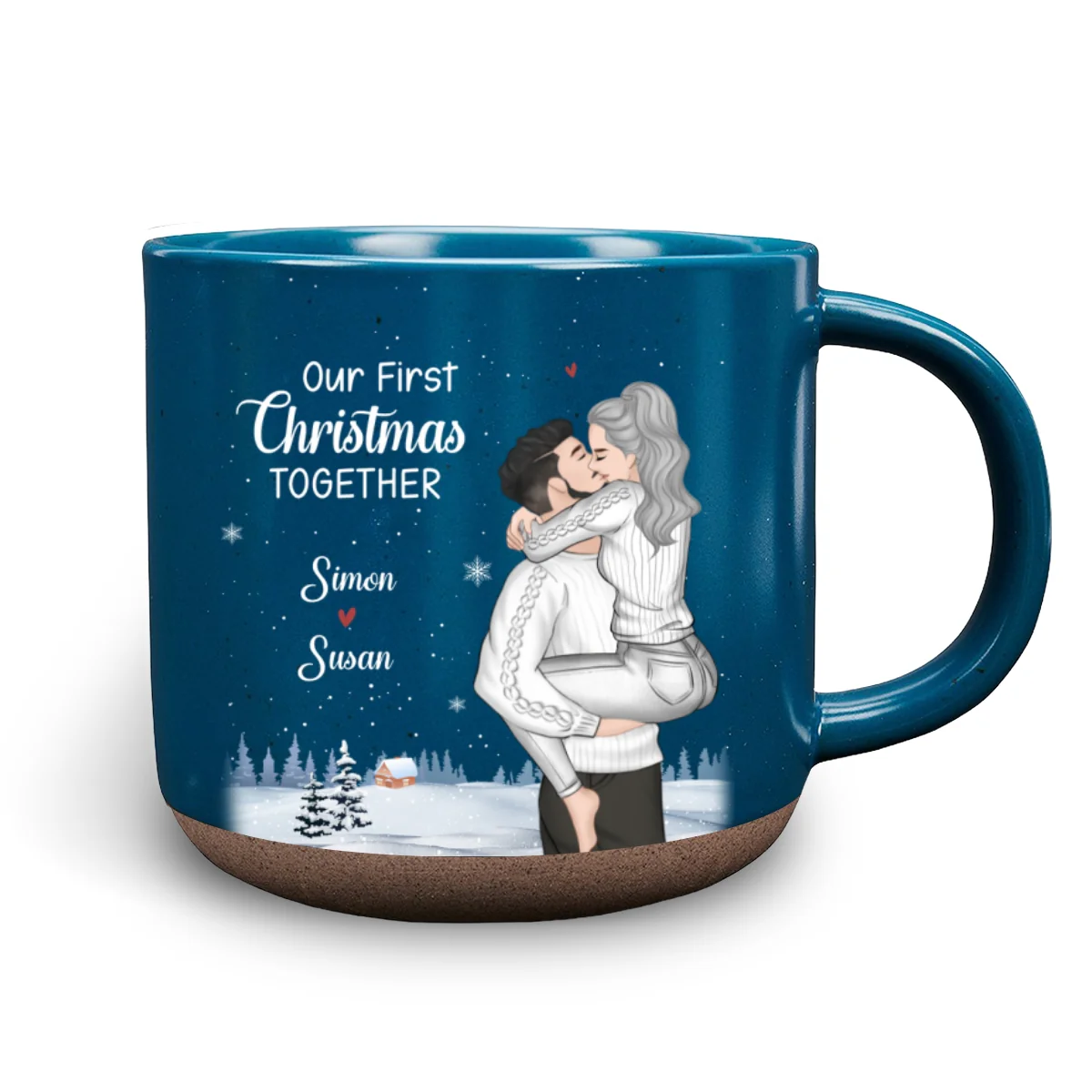 First Christmas Together - Personalized Custom Pottery Mug - Image 6