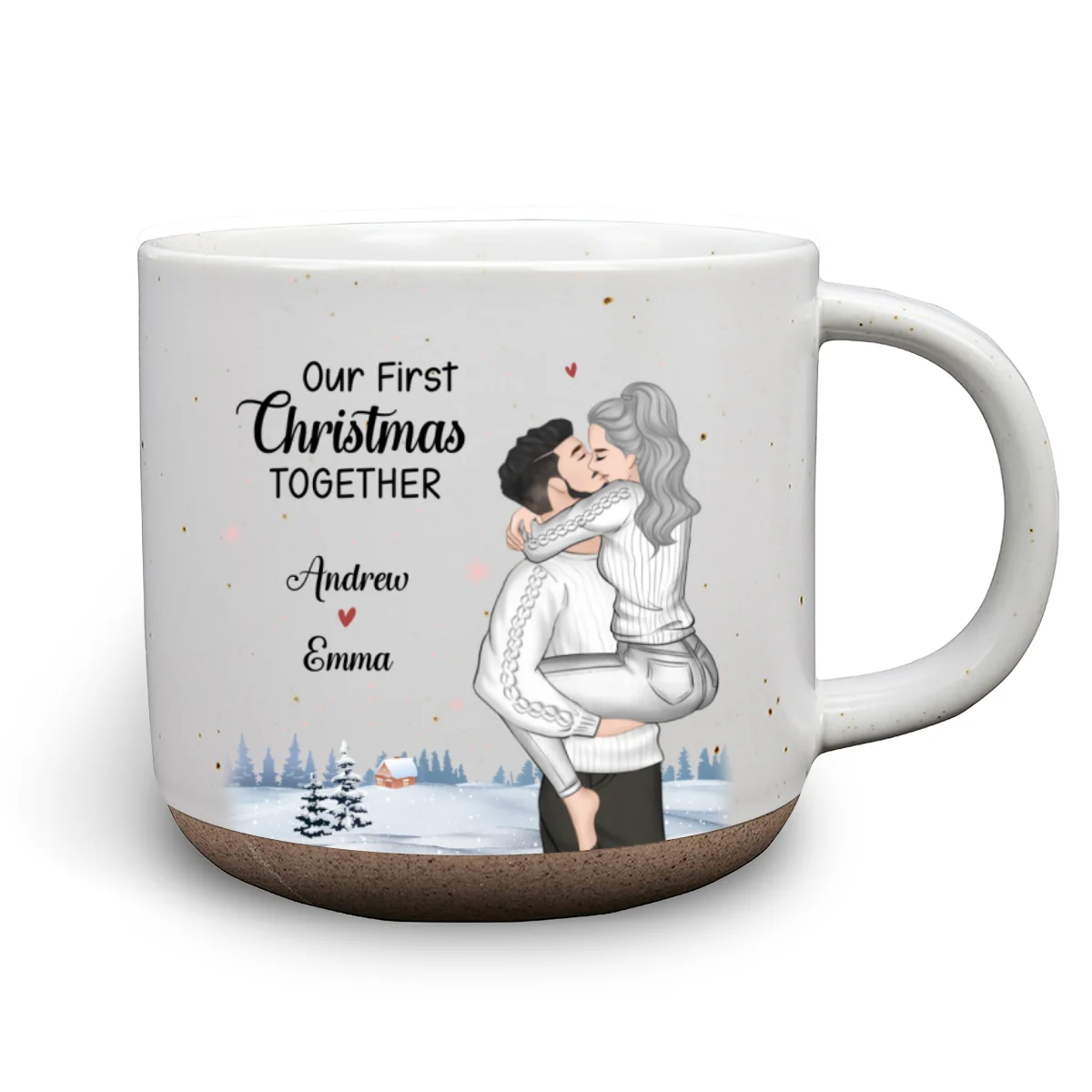 First Christmas Together - Personalized Custom Pottery Mug - Image 7