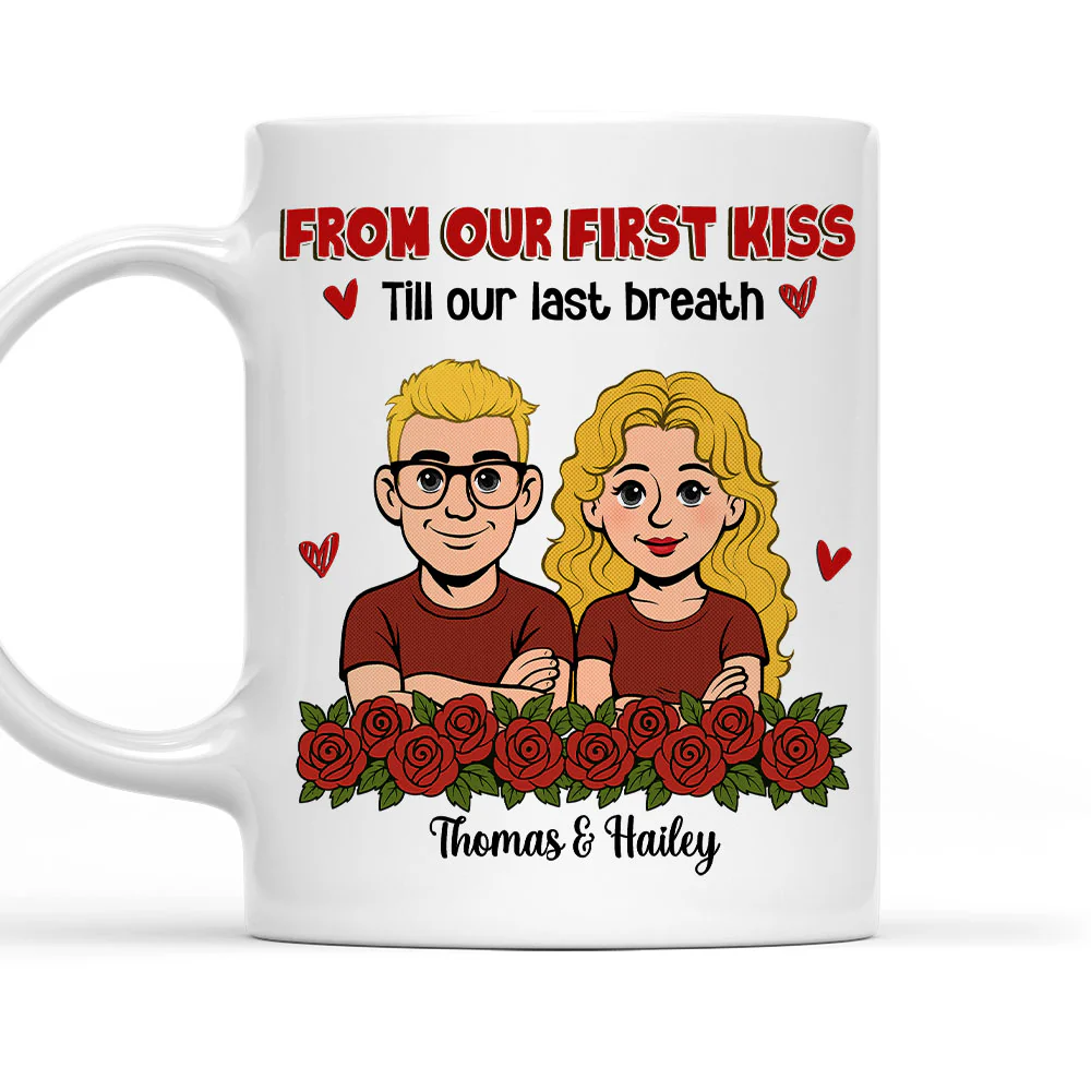 First Kiss - Personalized Custom Coffee Mug