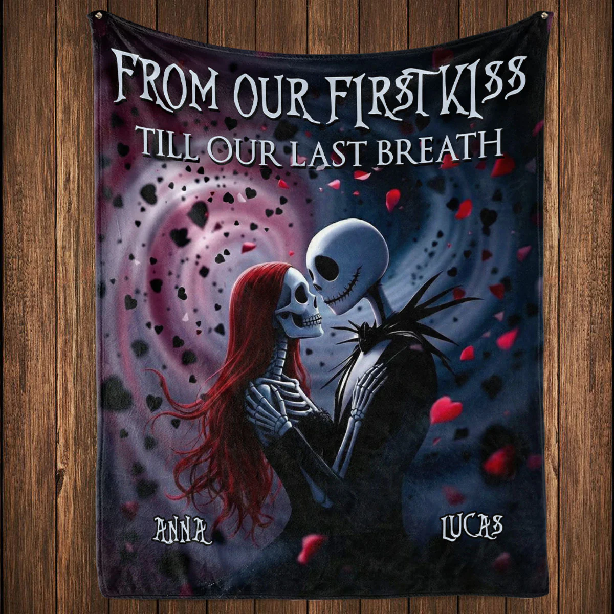 First Kiss To Last Breath - Personalized Custom Fleece Blanket - Image 4