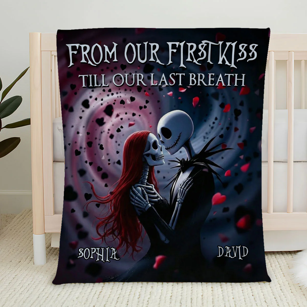 First Kiss To Last Breath - Personalized Custom Fleece Blanket - Image 5