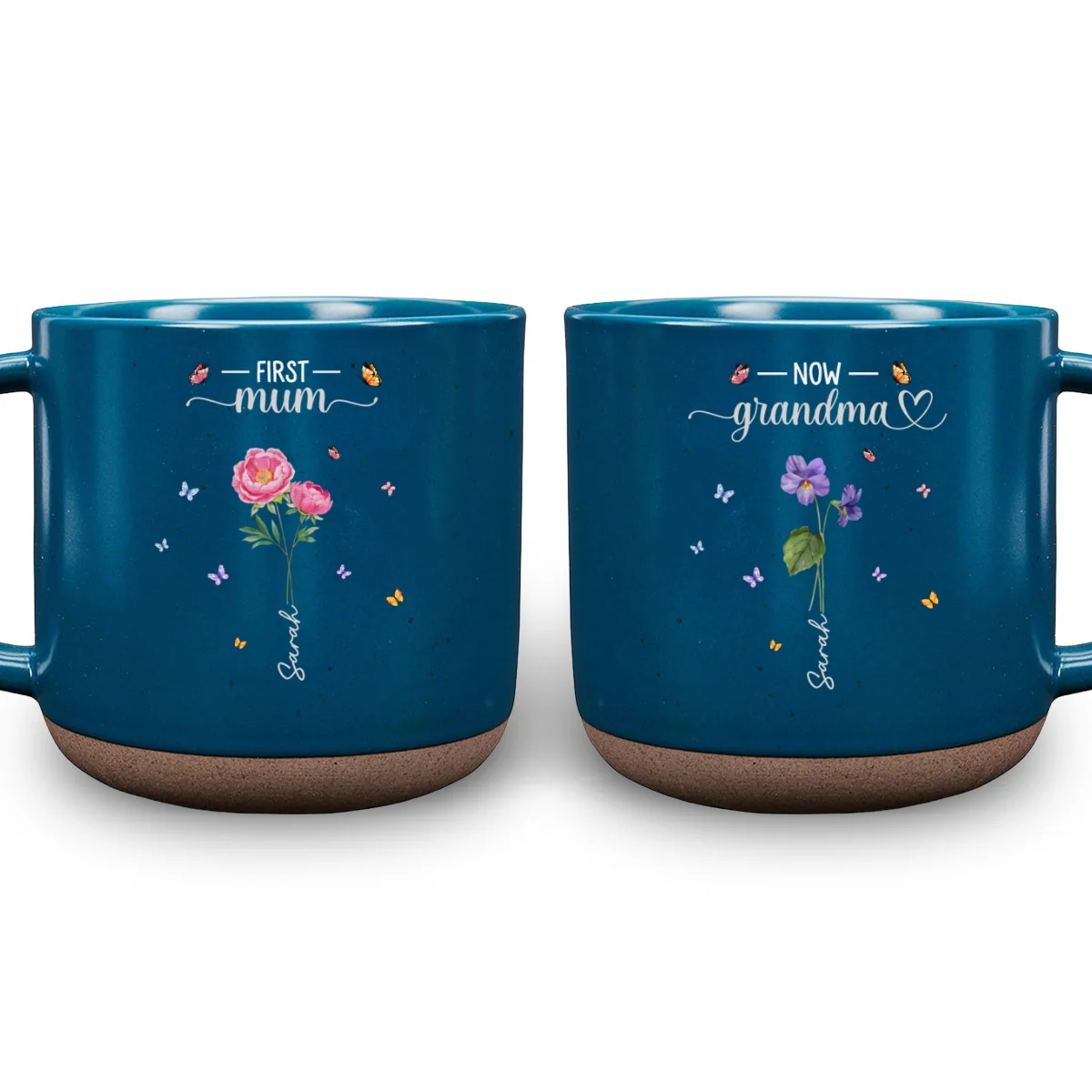 First Mom Now Grandma - Personalized Custom Pottery Mug - Image 9