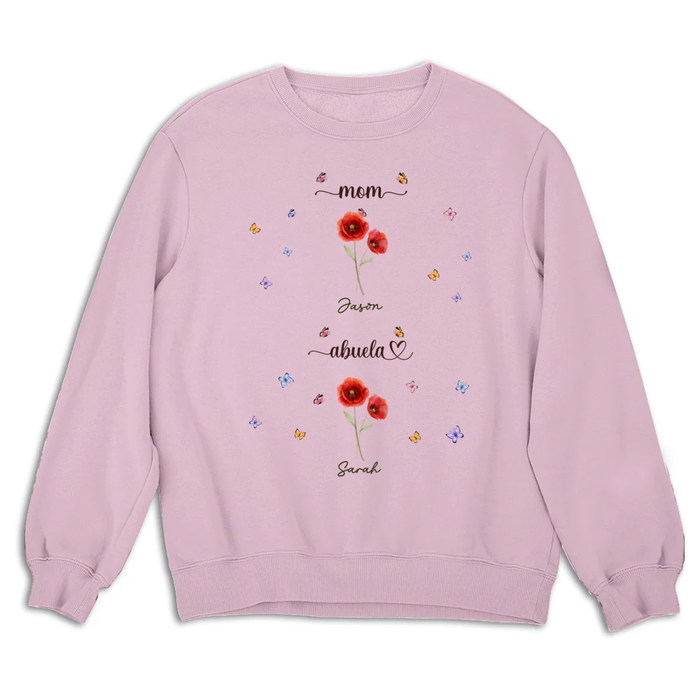 First Mom Now Grandma - Personalized Custom Shirt - Image 15