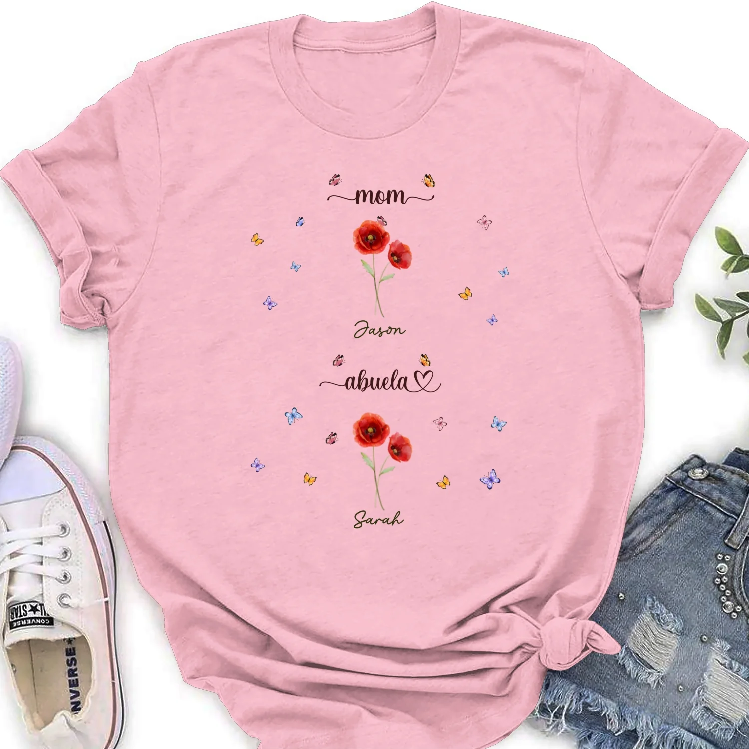 First Mom Now Grandma - Personalized Custom Shirt - Image 16