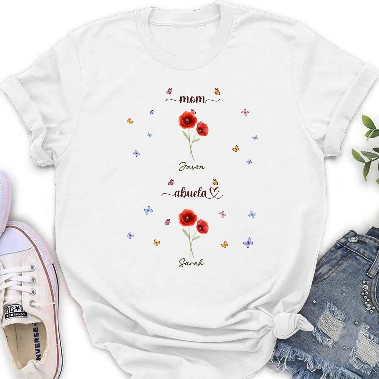 First Mom Now Grandma - Personalized Custom Shirt - Image 17
