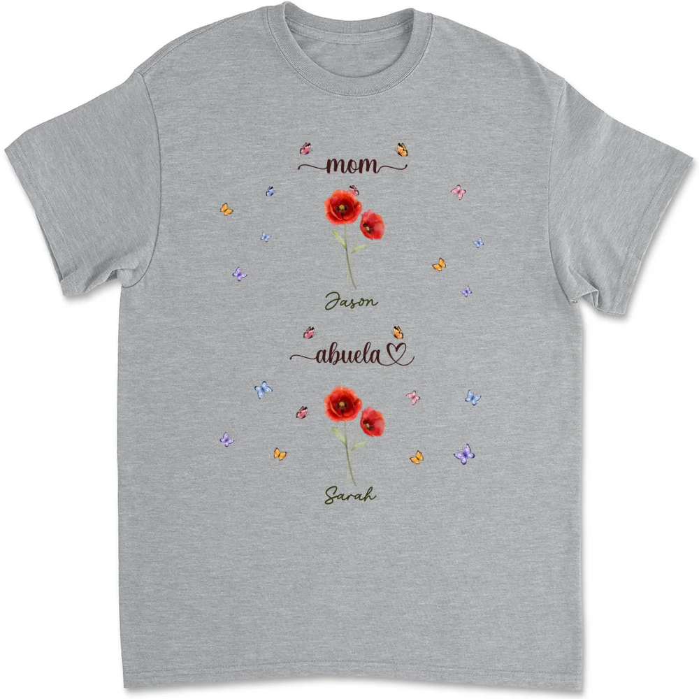 First Mom Now Grandma - Personalized Custom Shirt - Image 7