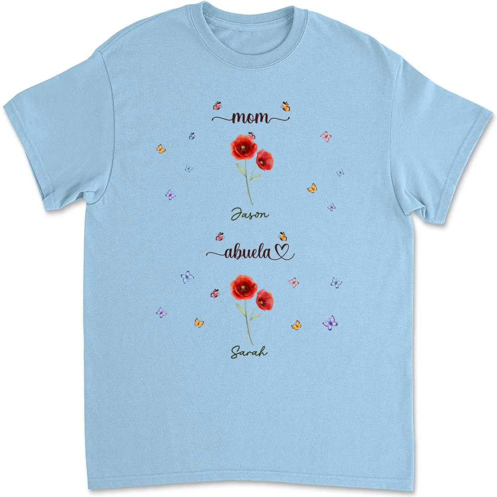 First Mom Now Grandma - Personalized Custom Shirt - Image 8