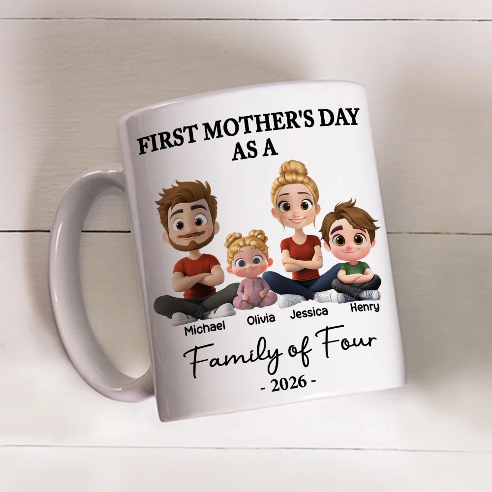 First Mother Day 2 - Personalized Custom Coffee Mug - Image 3